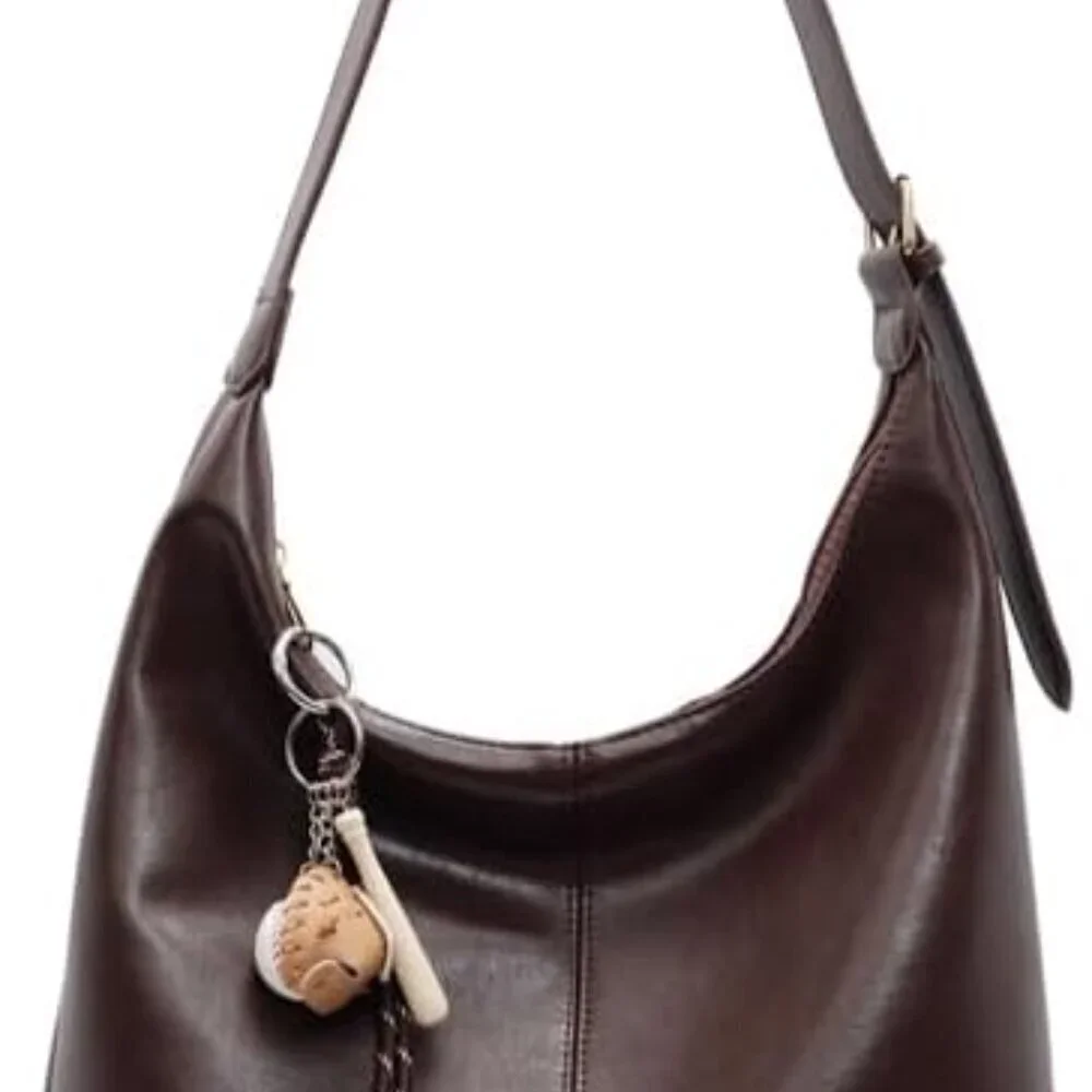 Women Hobo Bag PU Leather Shoulder Tote Casual Crossbody Stylish